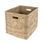 Ten Thousand Villages USA Palm Leaf Storage Basket 15", Bangladesh