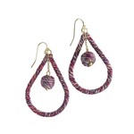 Ten Thousand Villages USA Wrapped Teardrop Earrings, India
