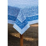 Sevya Handmade Blue Vine Tablecloth 60"x90", India