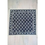 Sevya Handmade Navy Lotus Napkin, India