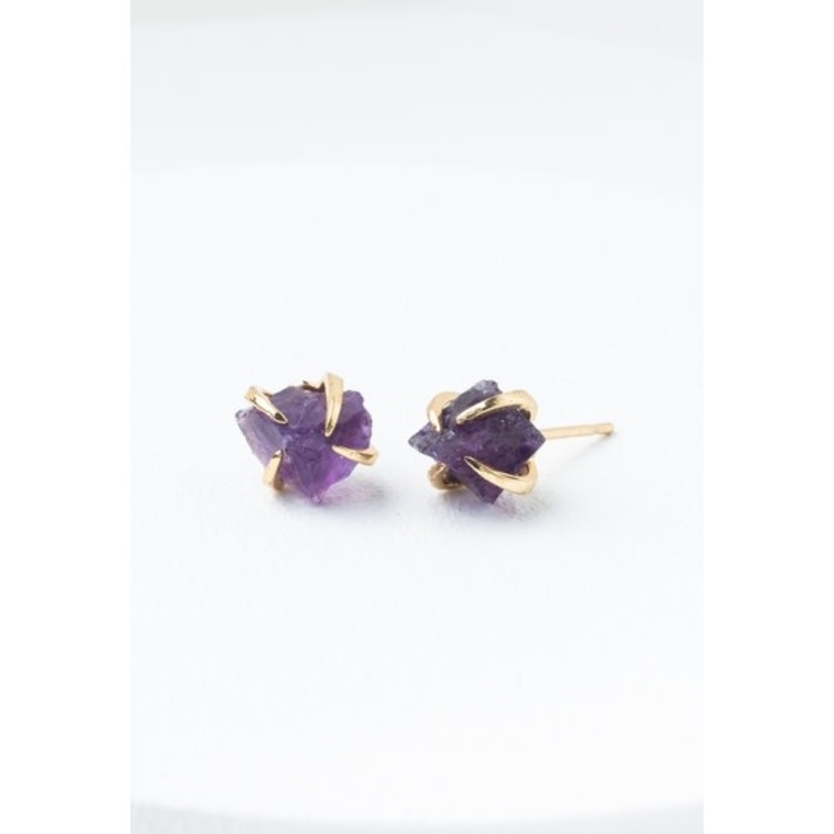 The Starfish Project Shine Earrings In Amethyst, China