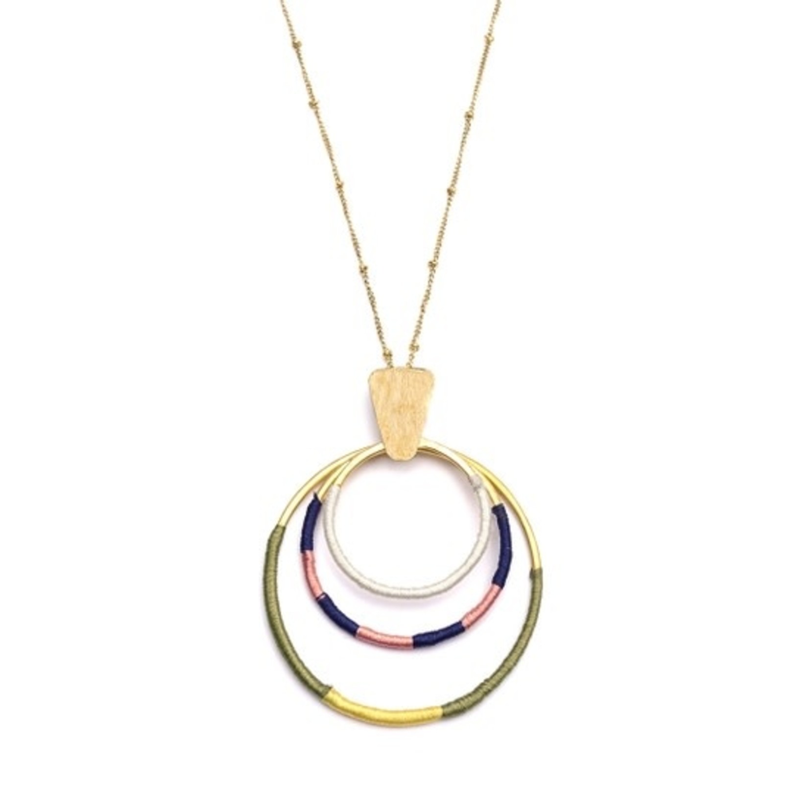 Matr Boomie Kala Necklace Dusk Hoops, India