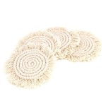 Global Crafts Macrame Coasters Set Of Four, India