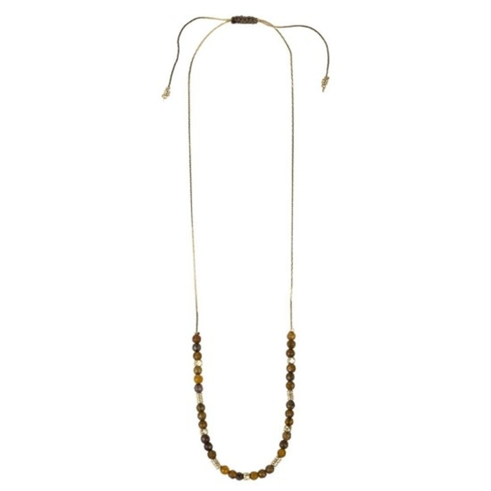 Ten Thousand Villages Onyx Beaded Necklace, India