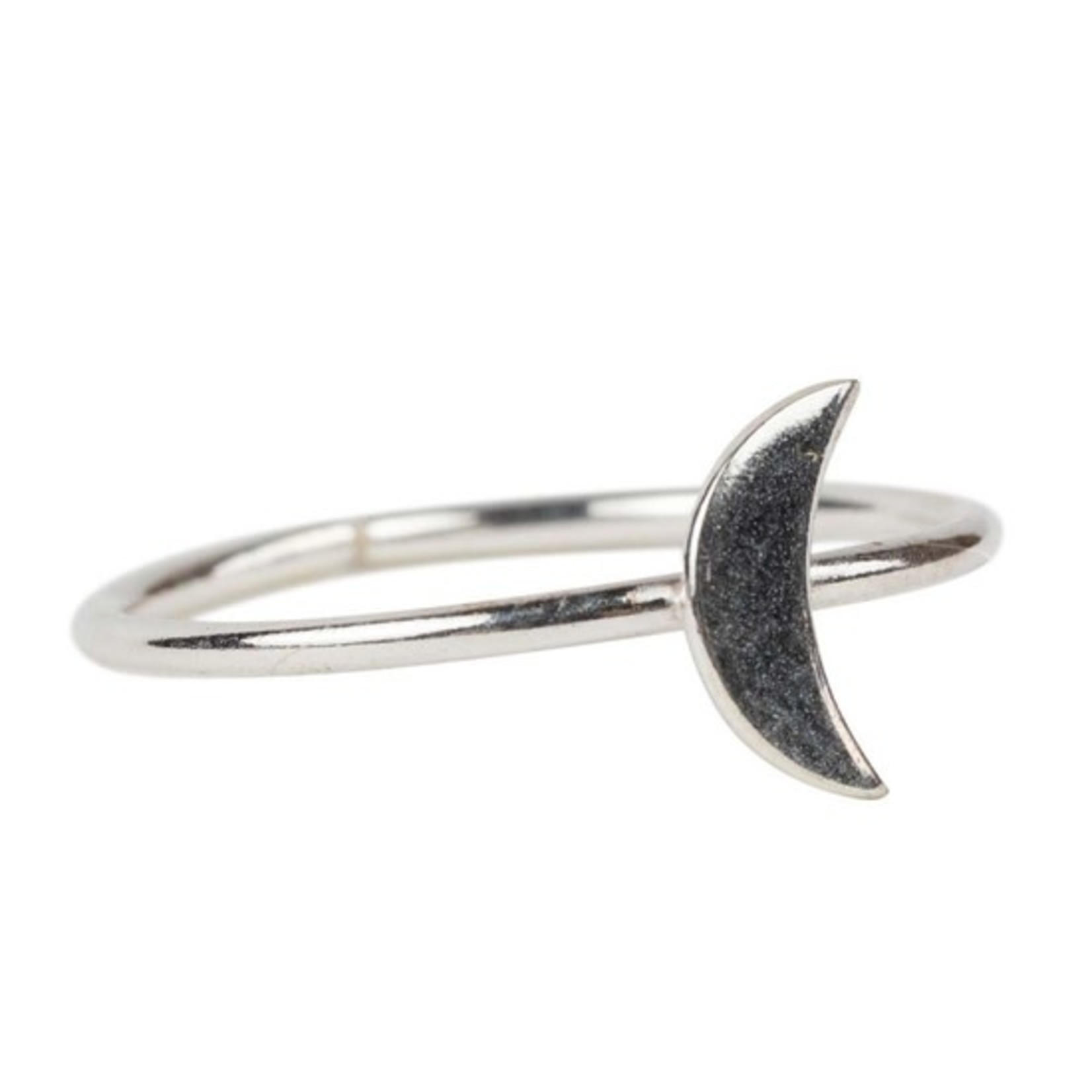 Ten Thousand Villages Silver Crescent Moon Ring, India