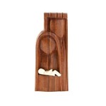 Swahili African Modern Small Mozambican Sandalwood Nativity, Mozambique