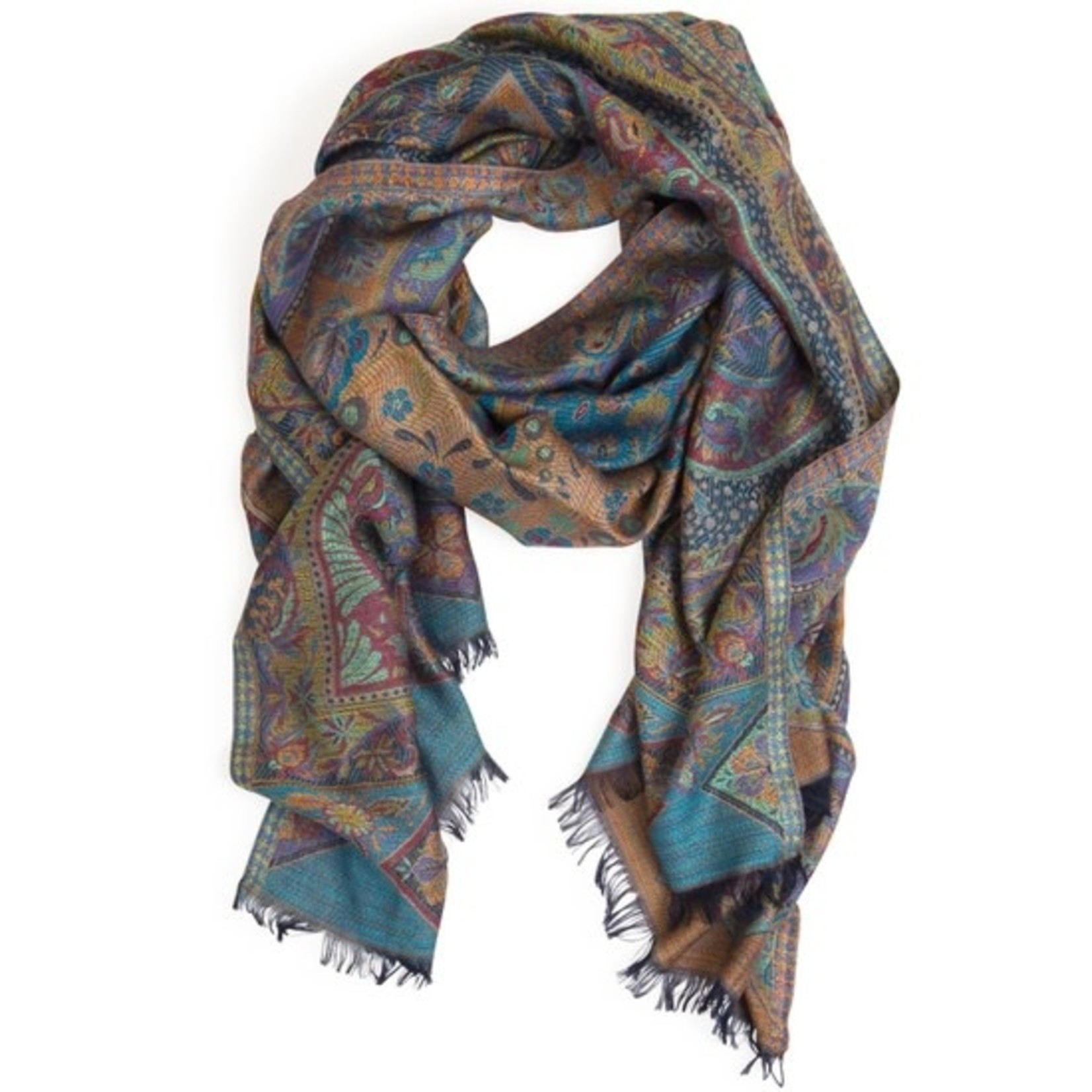 Ten Thousand Villages USA Tableau Scarf, India