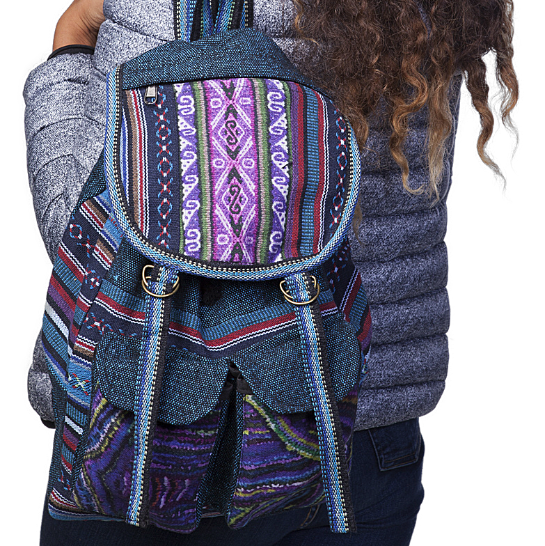 Mandu Knapsack Teal, Nepal Brandon Ten Thousand Villages