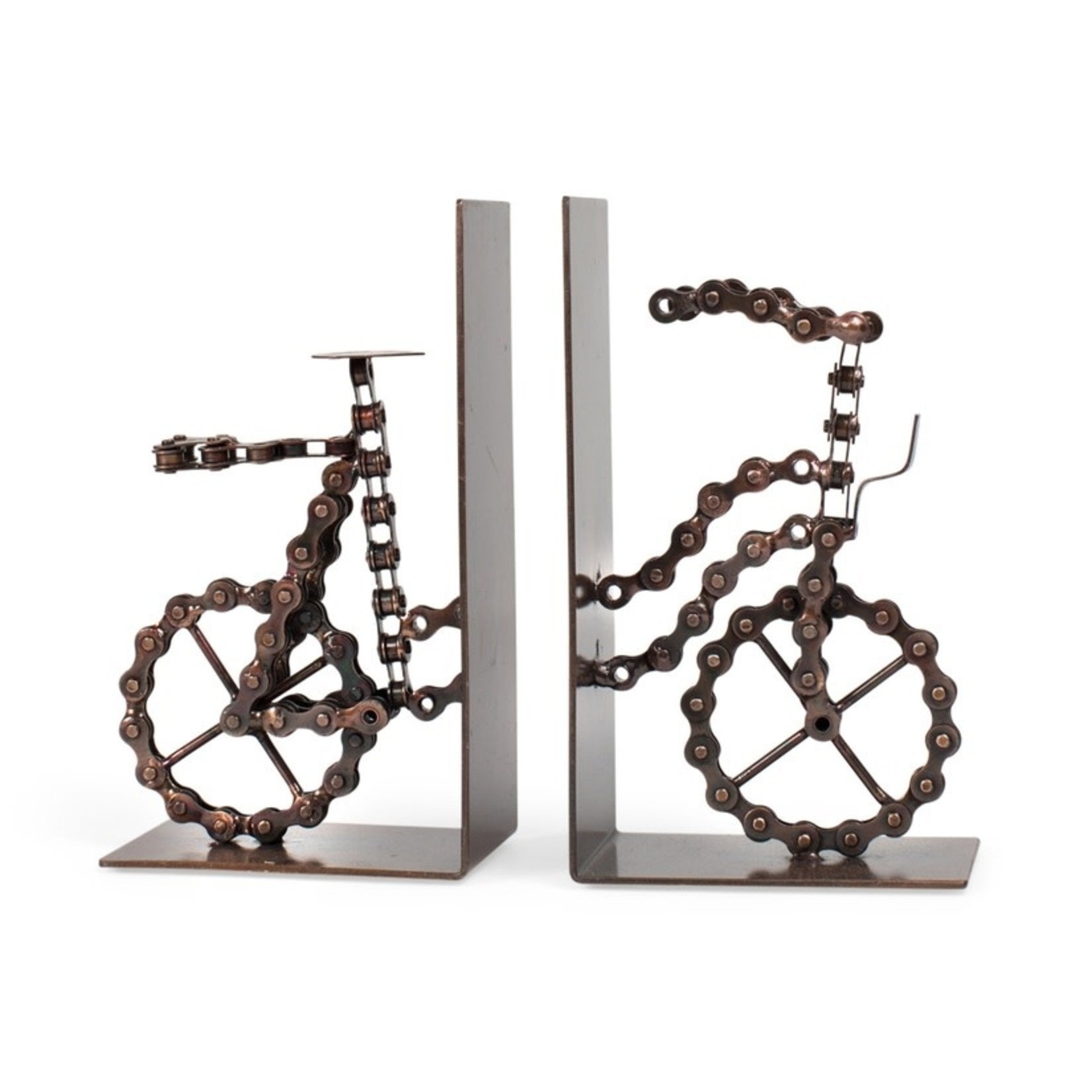 Ten Thousand Villages USA Bicycle Chain Bookends, India