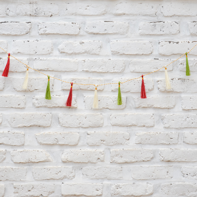 Christmas Tassel Garlands Holly Brandon Ten Thousand Villages
