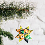 Azizi Life/SOKO Home Fabric Star Ornament- Green