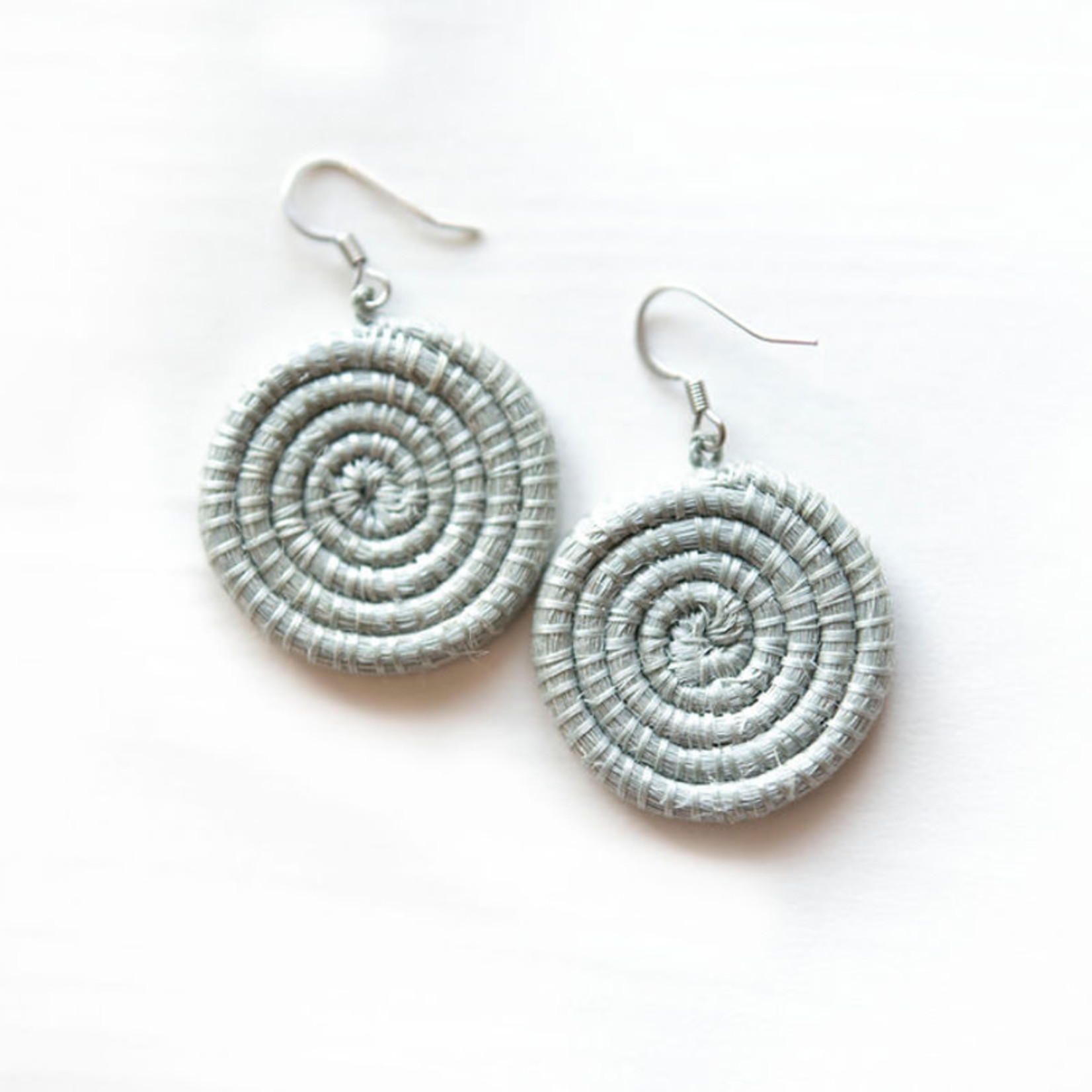 Azizi Life/SOKO Home Disc Earrings, Small- Ice Blue