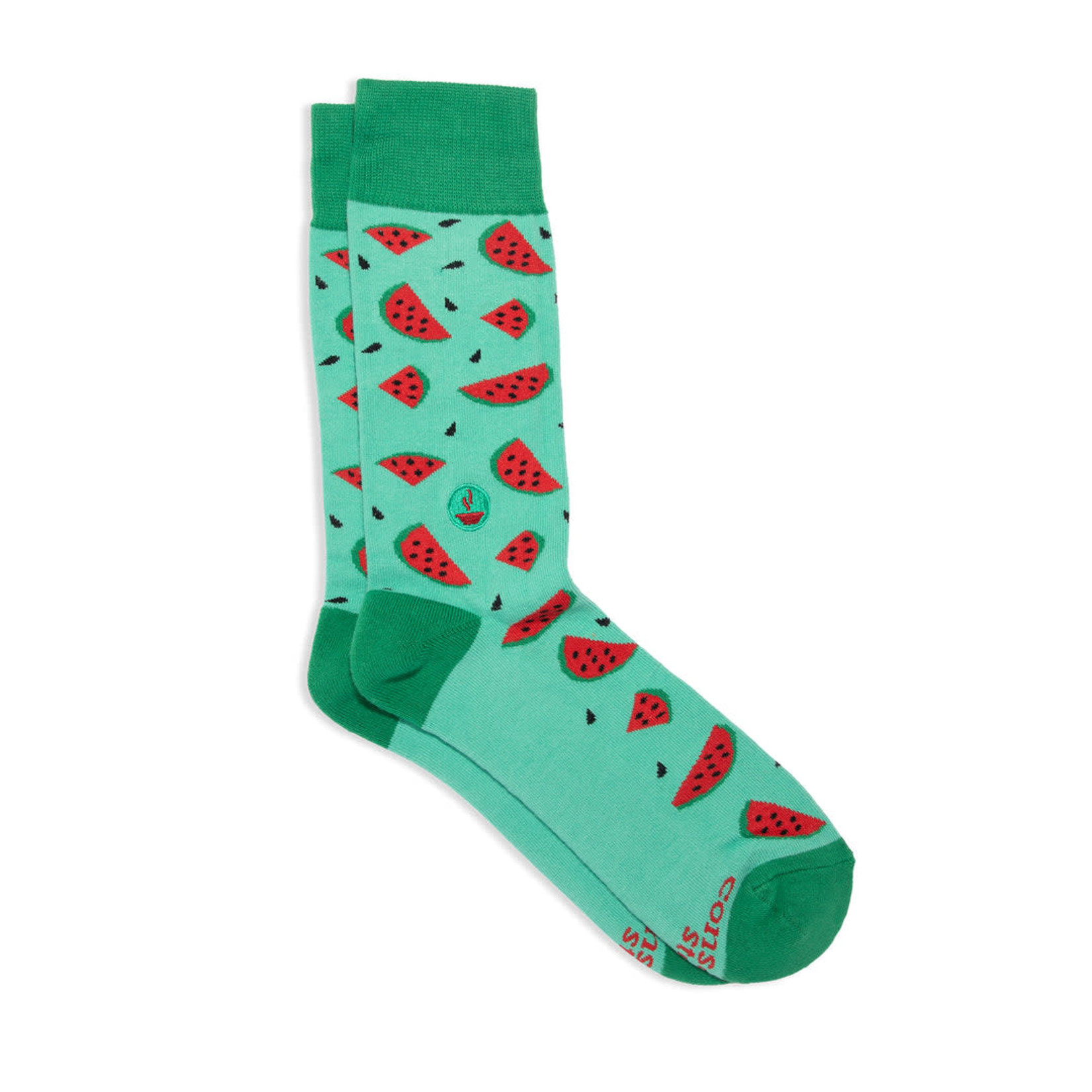 Conscious Step Conscious Step Socks that Provide Meals, Watermelon, Small