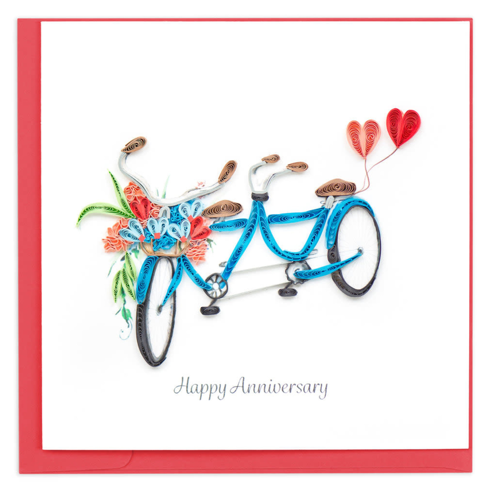 Kalyn Tandem Bicycle Anniversary Quilling Card, Vietnam