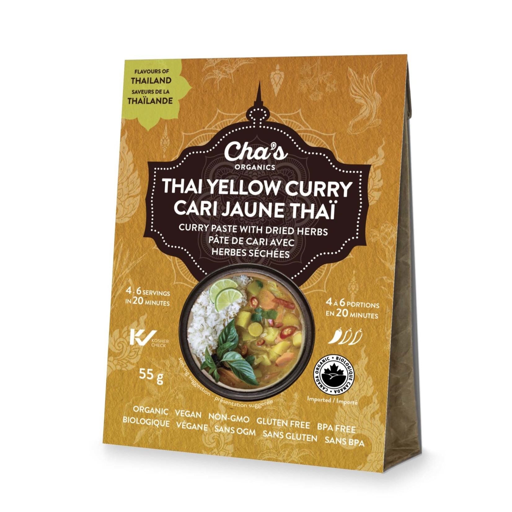 Cha's Organics Thai Yellow Curry Paste