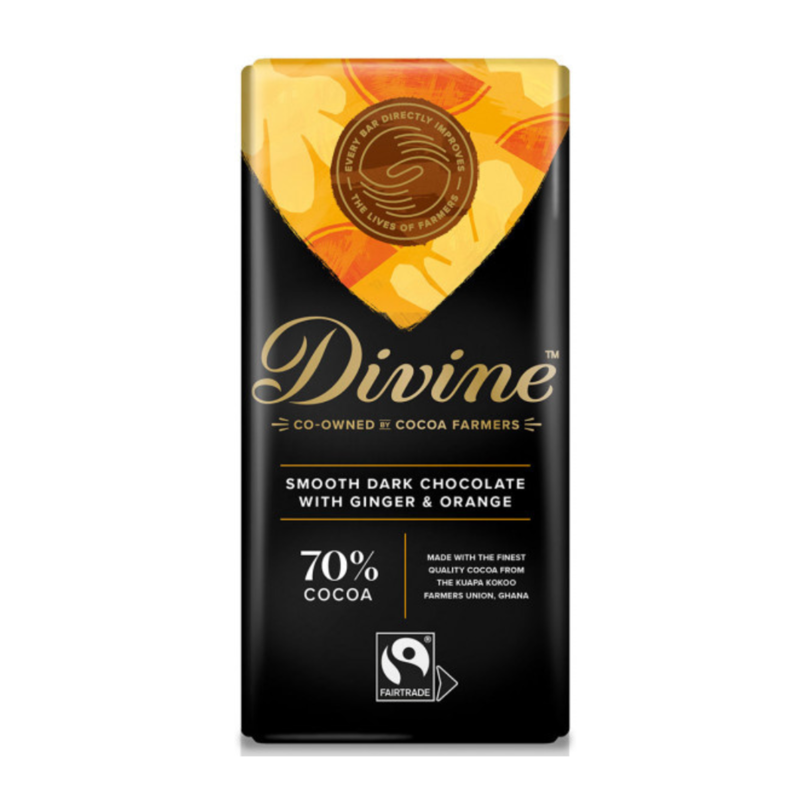 Divine Divine Chocolate Dark Ginger and Orange