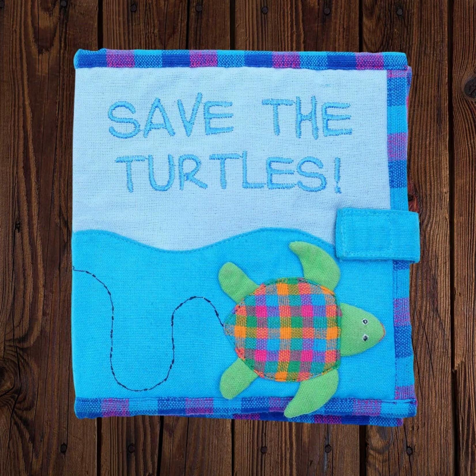 Mr. Ellie Pooh Save the Turtles Fabric Book, Sri Lanka