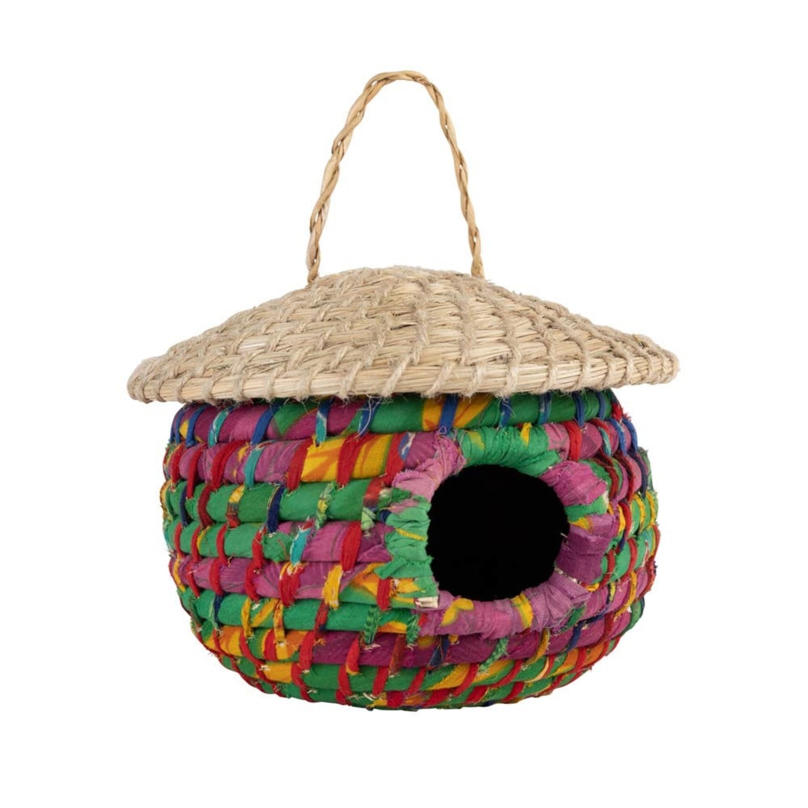 Ten Thousand Villages USA Acorn Sari Birdhouse, Bangladesh