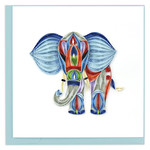 Kalyn Abstract Elephant Quilling Card, Vietnam
