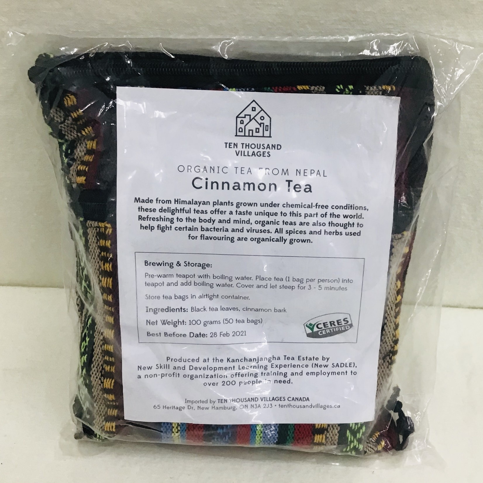 Eco Faire Himalayan Tea in Silk Bag Cinnamon