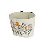 Ten Thousand Villages USA Blooms Recycled Tire Bike Basket, India