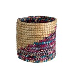 Ten Thousand Villages USA Kaleidoscope Basket 12", Bangladesh