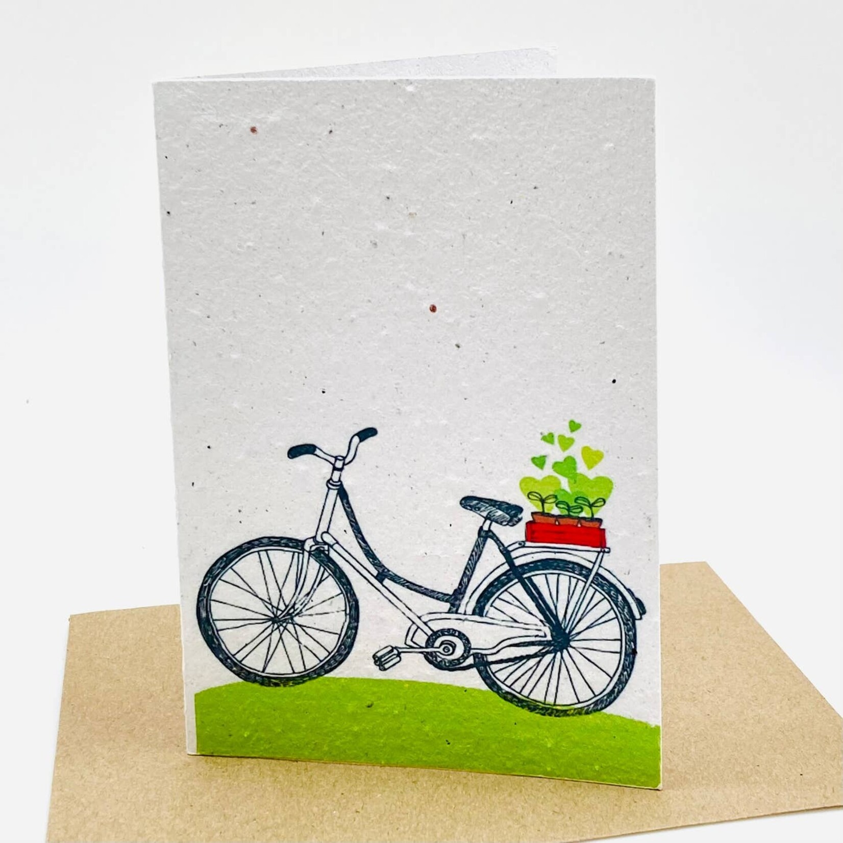 Koru Street Bicycle - Growing Paper Card, South Africa