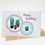 Koru Street Birthday Cactus - Growing Paper, South Africa