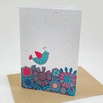 Koru Street Blue Bird - Growing Paper Card, South Africa