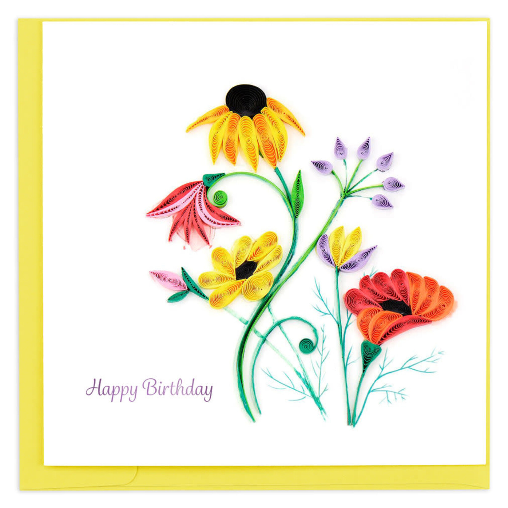 Kalyn Wildflower Birthday Blooms Quilling Card, Vietnam