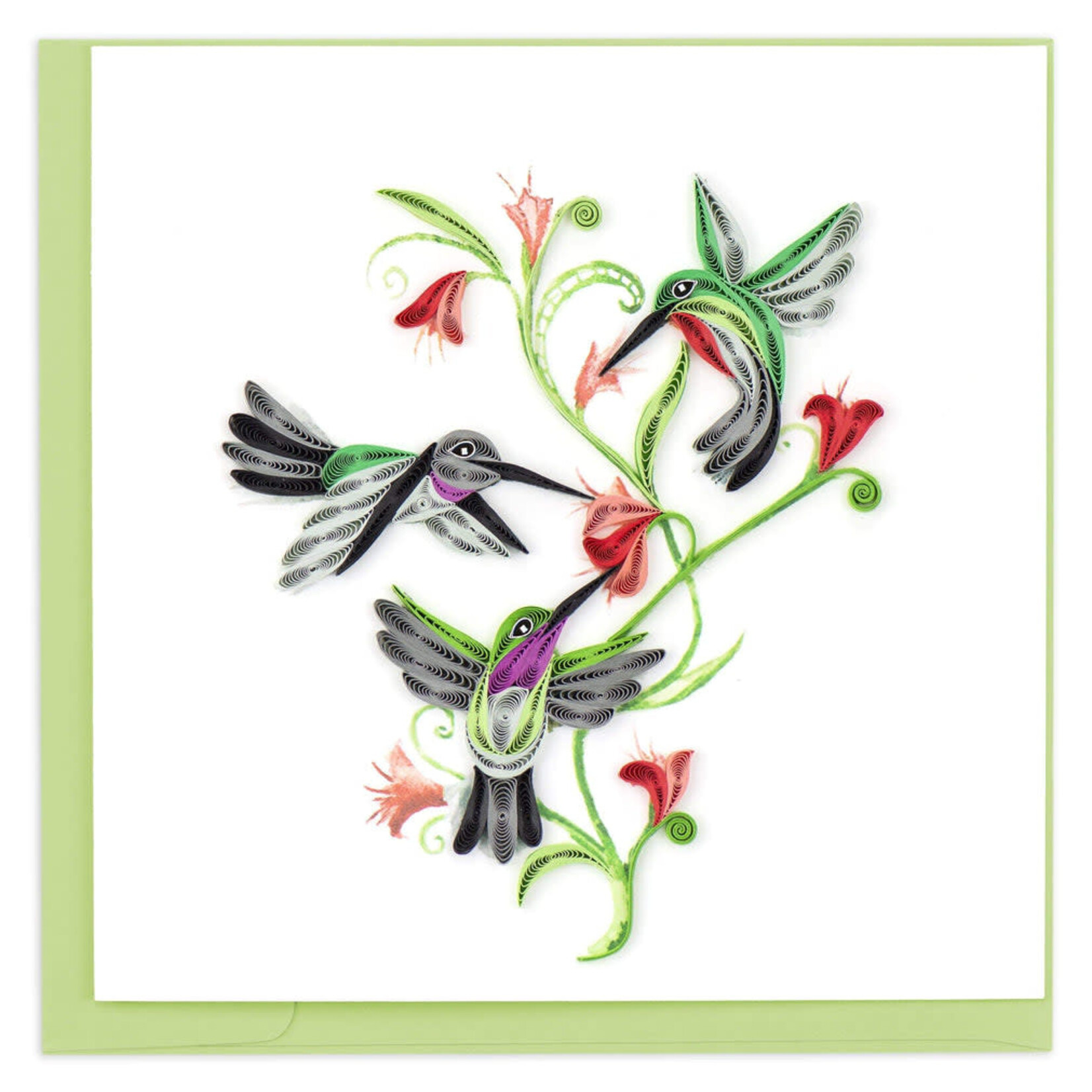 Kalyn Hummingbird Trio Quilling Card, Vietnam