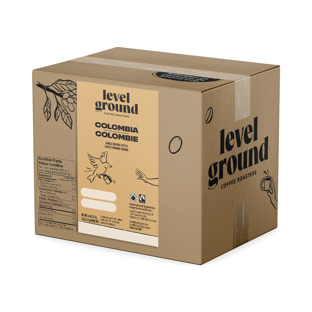 Coffee Level Ground Colombia Ground 5lb Box Brandon Ten