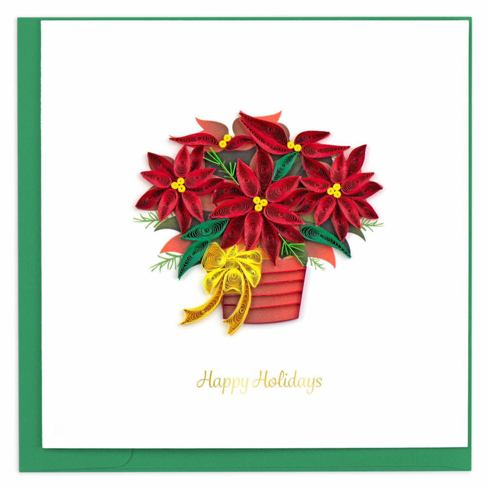 Kalyn Potted Poinsettia Quilling Card, Vietnam