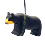 Women of the Cloud Forrest Black Bear Balsa Ornament, Nicaragua