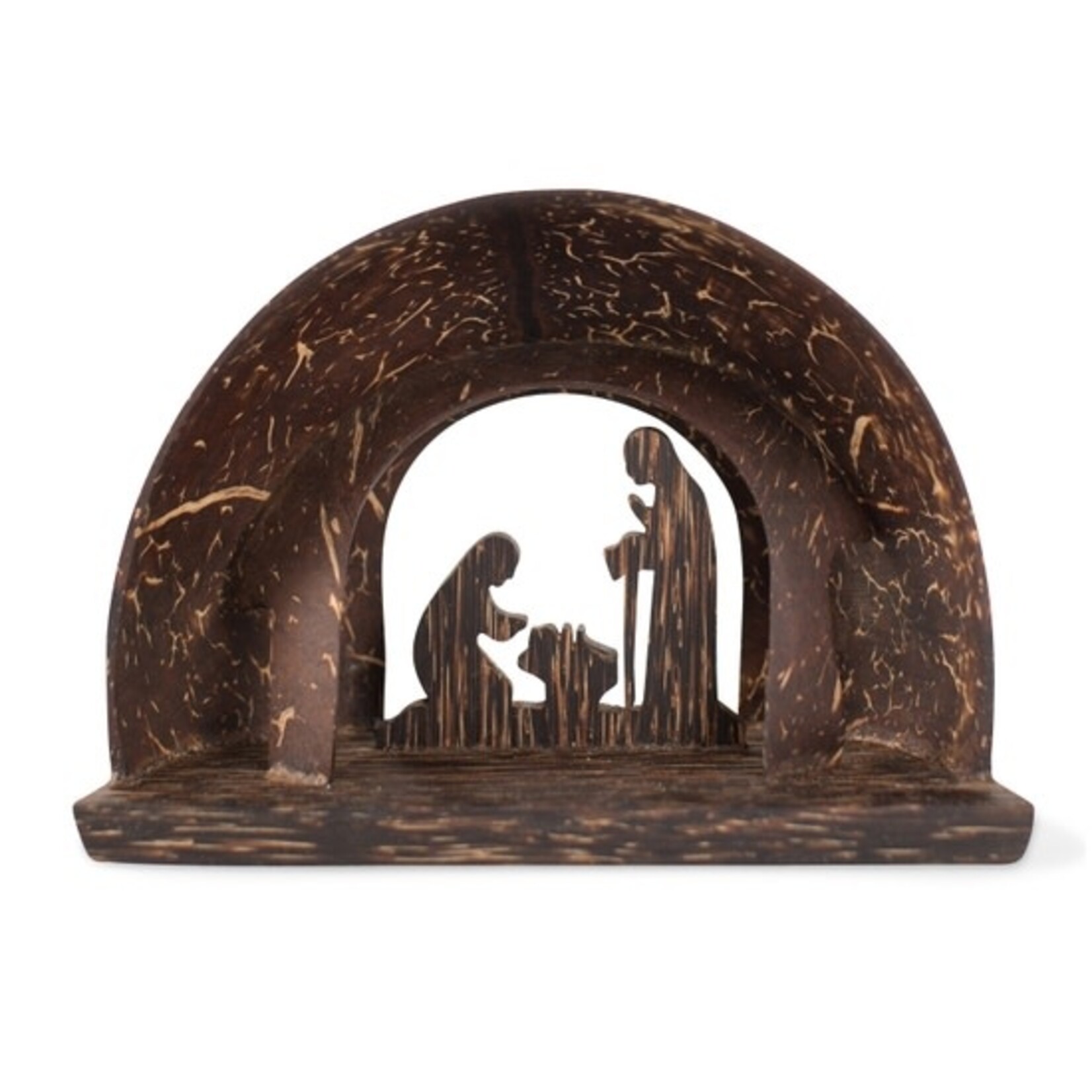 Coconut Shell Nativity, Cambodia Brandon Ten Thousand Villages