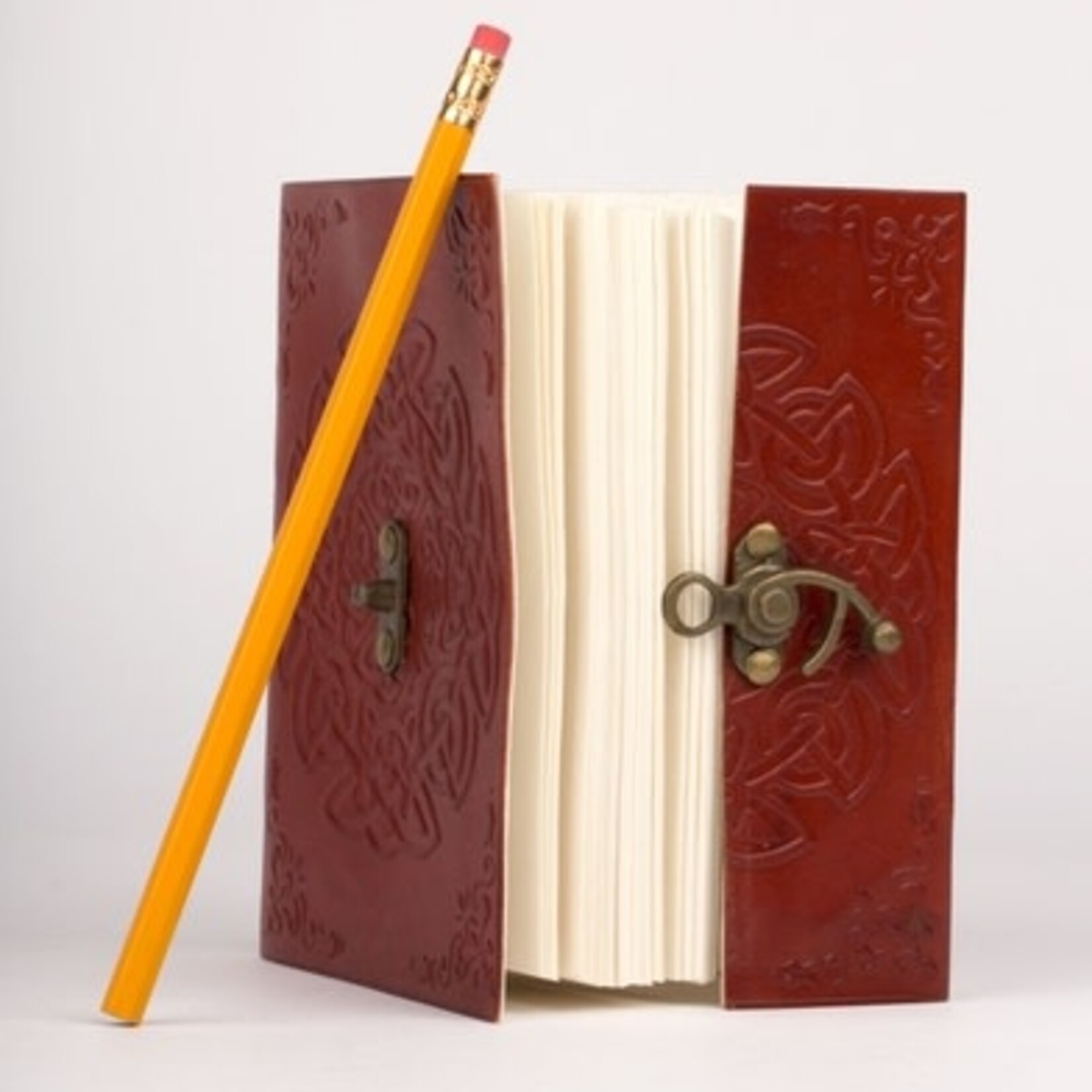 Ten Thousand Villages USA Endless Knot Leather Journal, India