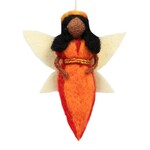 Dzi Handmade Fire Fairy Felt Ornament, Nepal