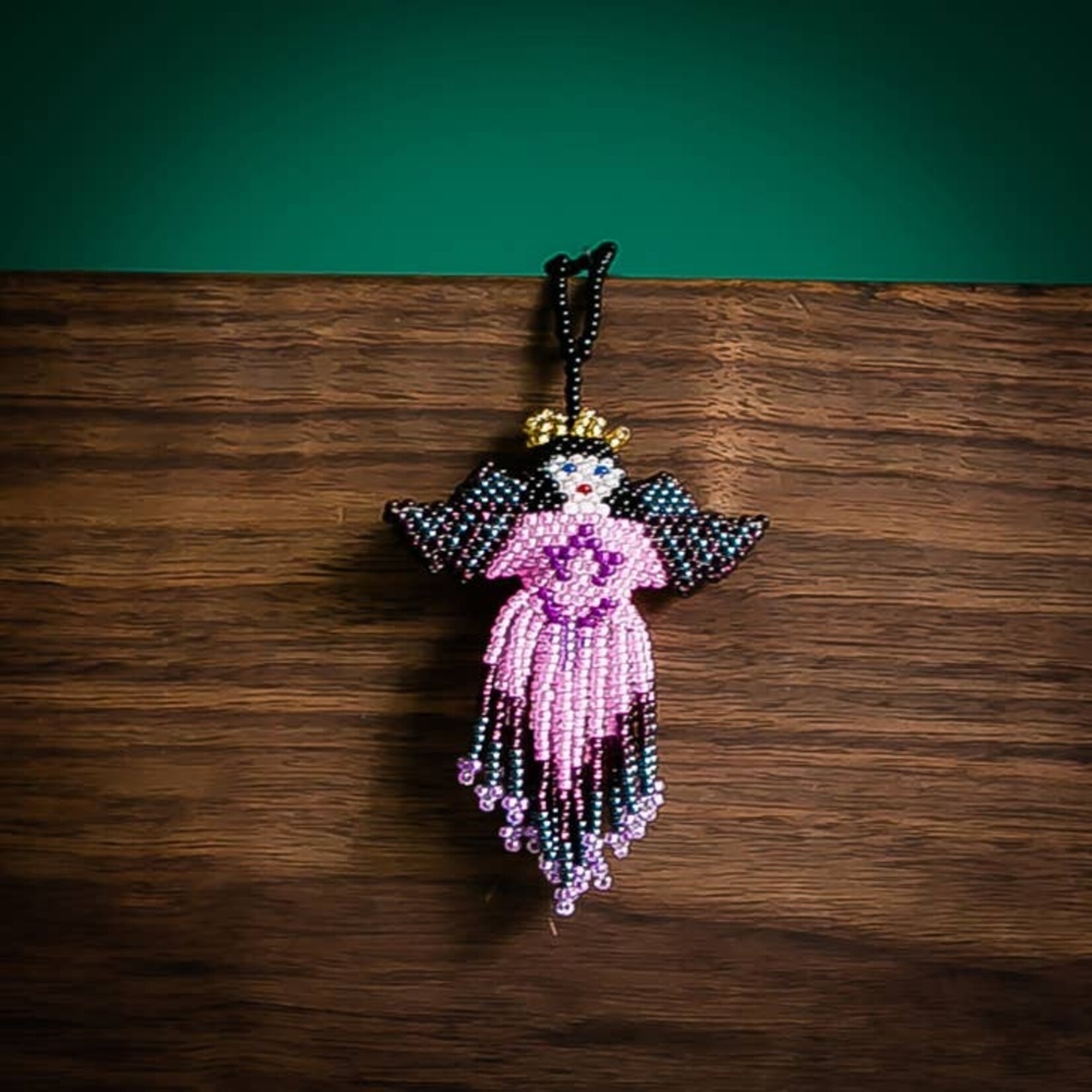 Lucia's Imports Multi Angel Beaded Ornament, Guatemala
