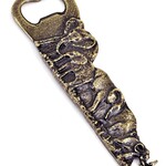 Swahili African Modern Elephant Parade Brass Bottle Opener, South Africa