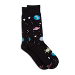 Conscious Step Conscious Step Socks Support Space Exploration, Black, Small