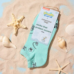 Conscious Step Conscious Step Socks Squidward Socks that Protect Oceans, Blue, Small