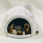 Lucuma Igloo Ceramic Nativity, Peru