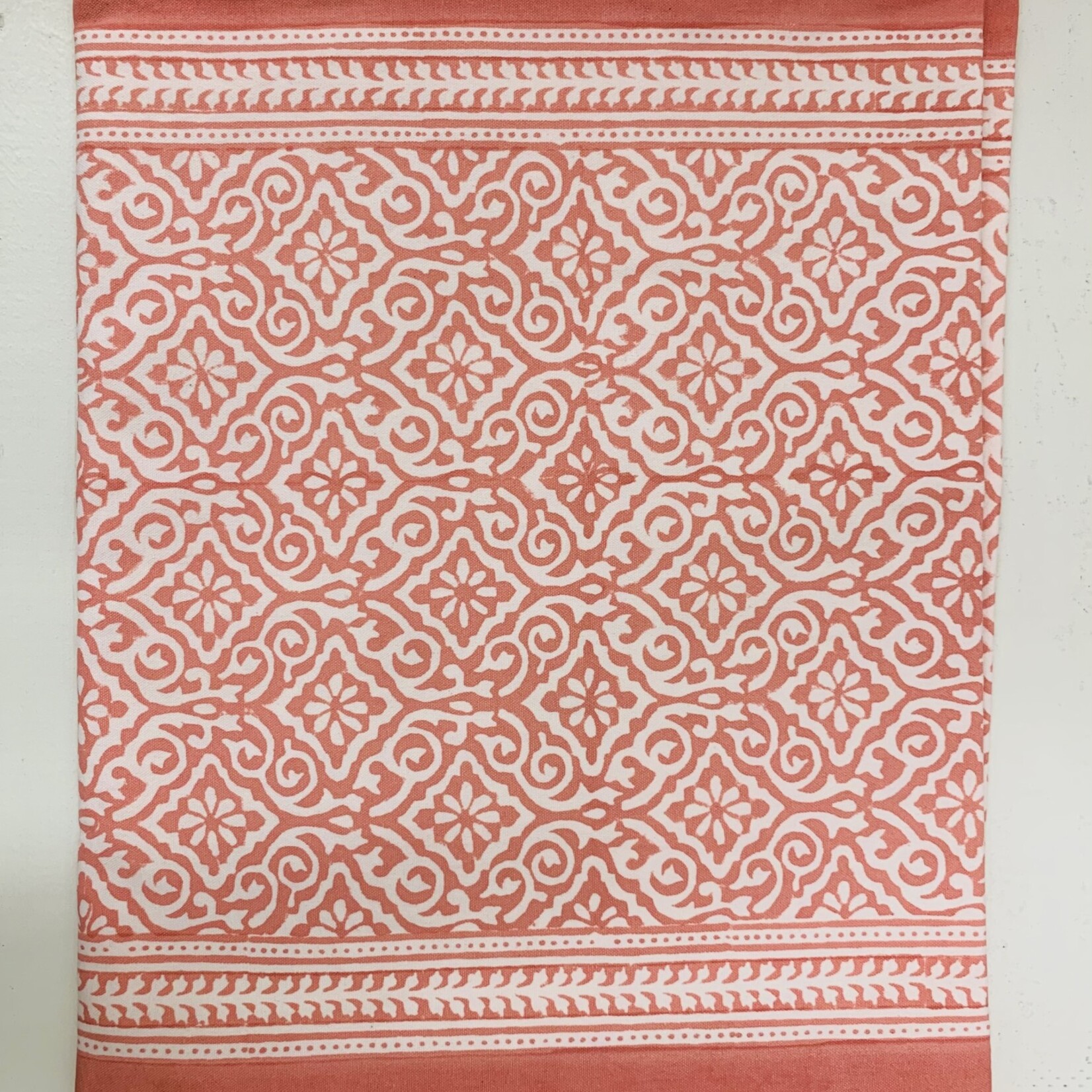 Living Imprints Jaipur Coral Table Runner 16"x90", India