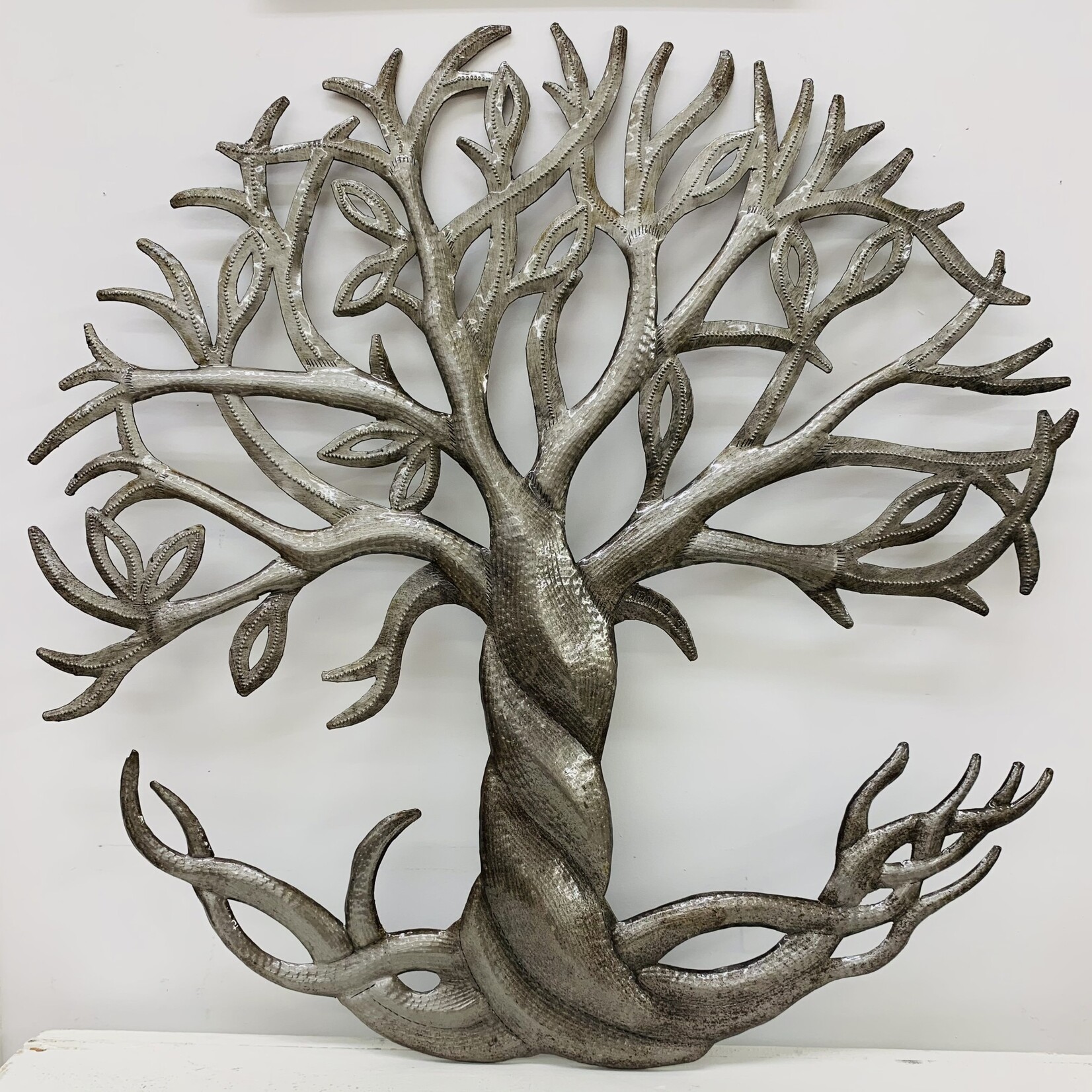 Ten Thousand Villages USA Roots and Leaves Cut Metal Art, Haiti