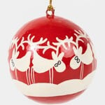Ten Thousand Villages USA Dancing Reindeer Ball Ornament