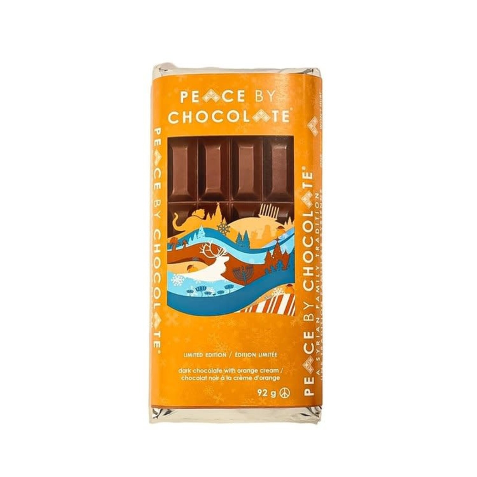 Peace by Chocolate Peace by Chocolate - The Holiday Bar - Dark Chocolate with Orange Cream