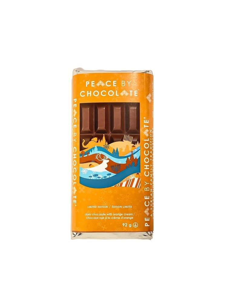 Peace by Chocolate The Holiday Bar Dark Chocolate with Orange cream