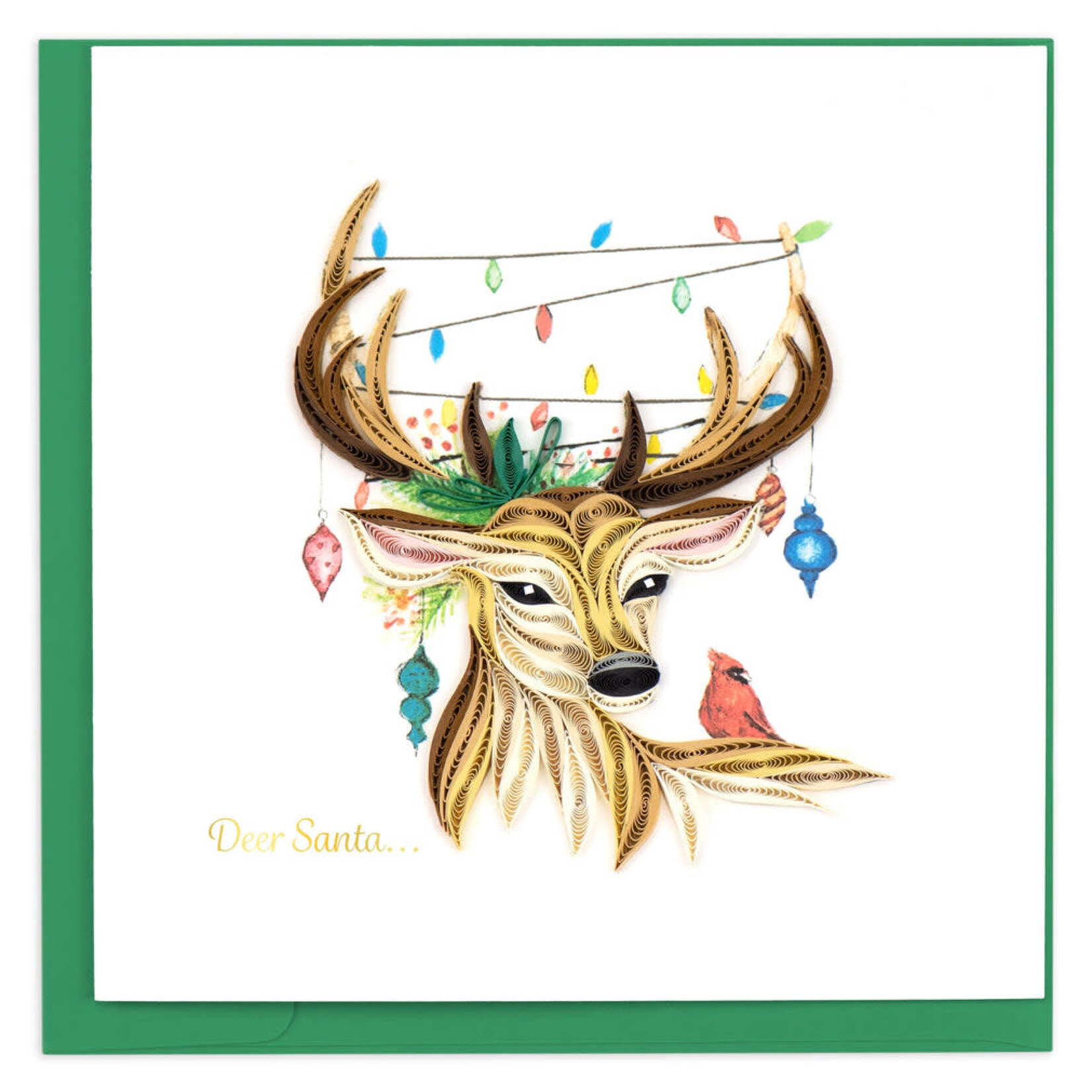 Kalyn Deer Santa Quilling Card, Vietnam