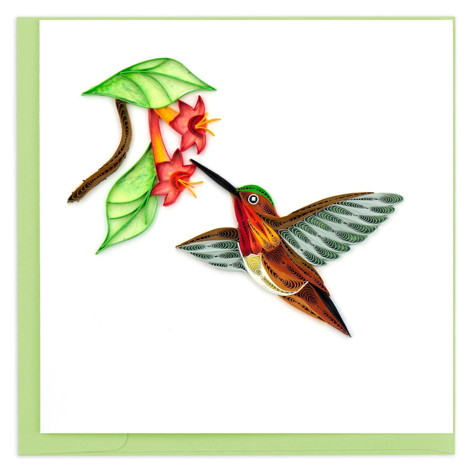 Kalyn Rufous Hummingbird Quilling Card, Vietnam