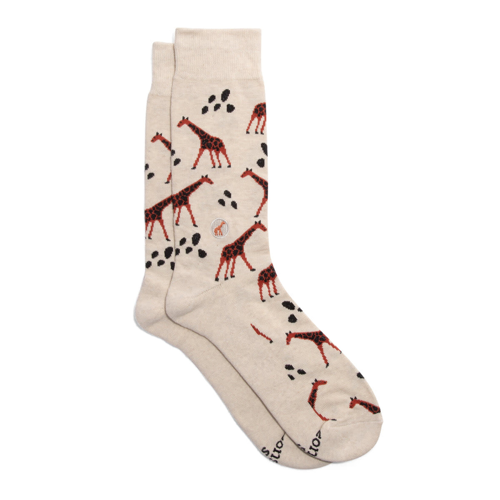 Conscious Step Conscious Step Socks that Protect Giraffes, Medium